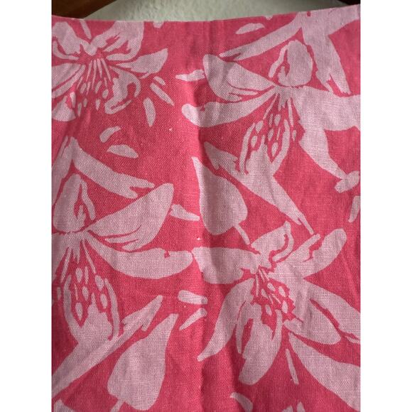 Charlie Holiday Pink Floral Tropical Hibiscus Crop Top size XL - Picture 8 of 14